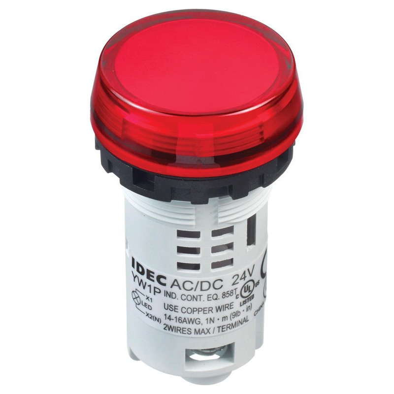 LED Panel Mount Indicator, Red