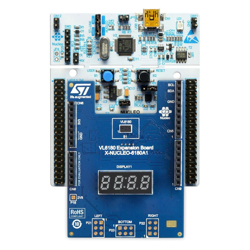 STMicroelectronics (P-NUCLEO-6180A1) Evaluation Kit, STM32F401RE, 32 Bit