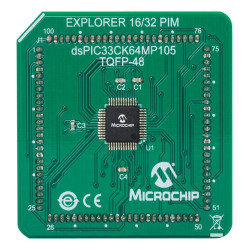 Microchip (MA330047) Evaluation Board, dsPIC33CK64MP105 MCU Plug-In Module