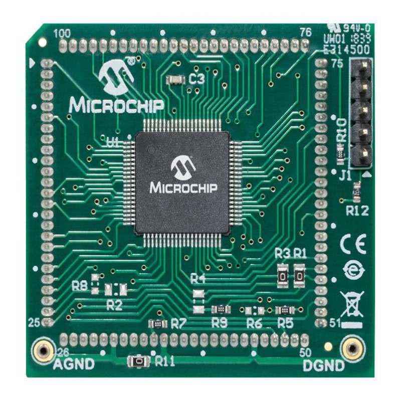 Microchip (MA330045) Evaluation Board, dsPIC33CH512MP508 DSC, Motor Control