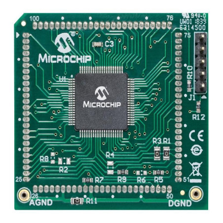 Microchip (MA330045) Evaluation Board, dsPIC33CH512MP508 DSC, Motor Control