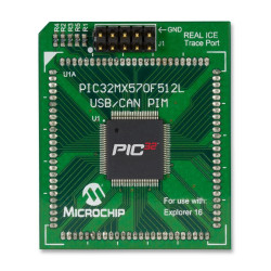 Microchip (MA320015) Daughter Board, PIC32MX570F512L Plug In Module