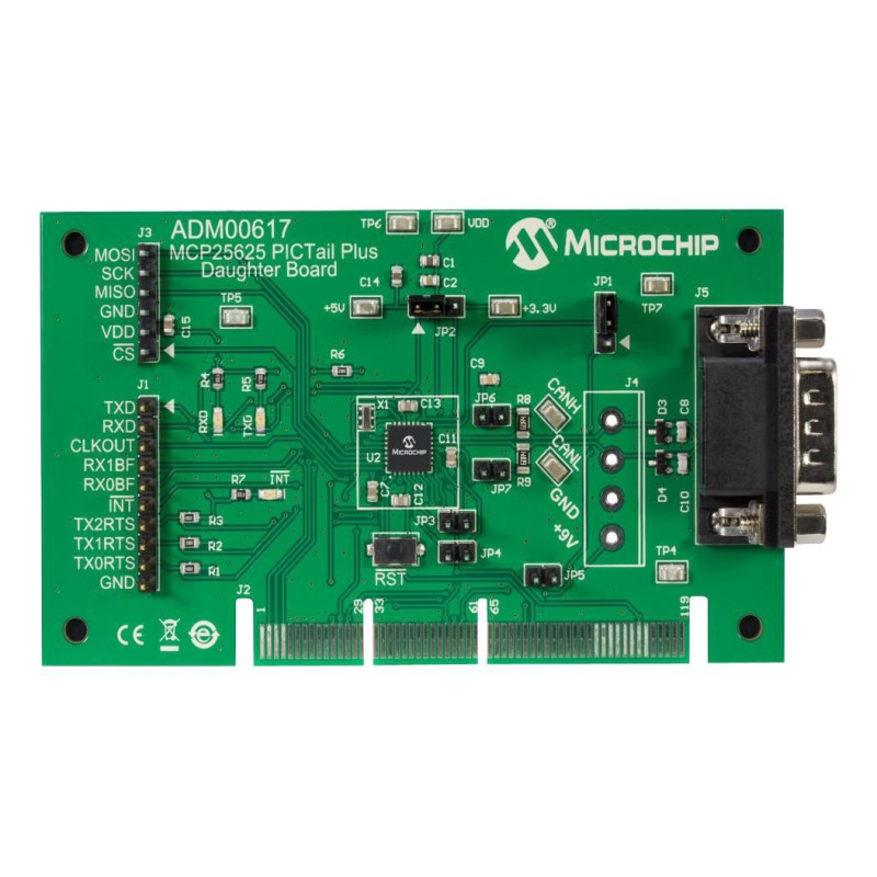 Microchip (ADM00617) Daughter Board, MCP25625 CAN Controller & Transceiver