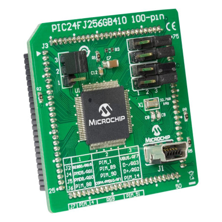 Microchip (MA240038) Daughter Board, PIC24FJ256GB410 Plug-In Module