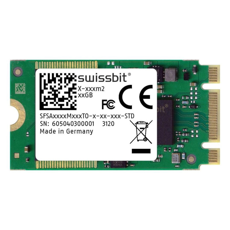 SwissBit (SFSA080GM1AO1TO-I-8C-11P-STD) SSD, 3D pSLC, Internal, 80 GB