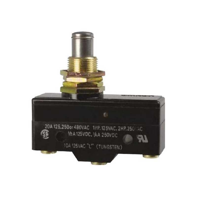 Omron (Z15GQ) Microswitch, High Precision, Snap Action, Plunger