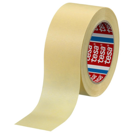 Tesa (04323-00013-00) Masking Tape, Crepe Paper, Cream, 48 mm x 50 m