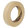 3M (201E 24MM) Masking Tape, Crepe Paper, Cream, 24 mm x 50 m