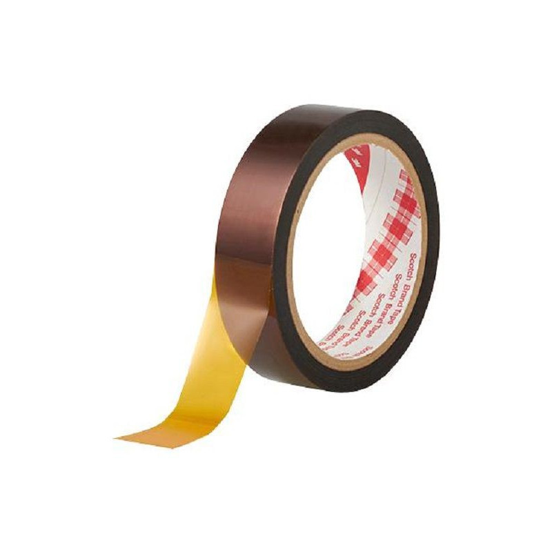 3M (5413 25MM) Masking Tape, PI (Polyimide) Film, Amber, 25 mm x 32.9 m