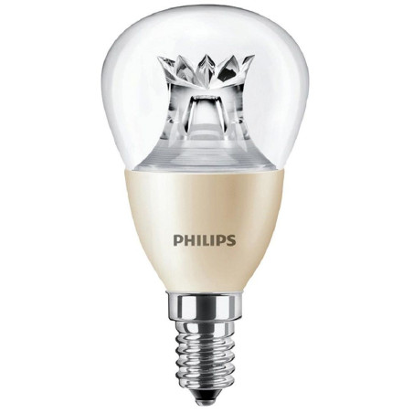 Philips (58067700) LED Light Bulb, Clear Golf Ball, E14 / SES