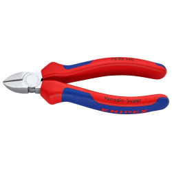 Knipex (70 05 140) Cutter, Side, 140 mm, Diagonal, 2.5 mm, 62 °