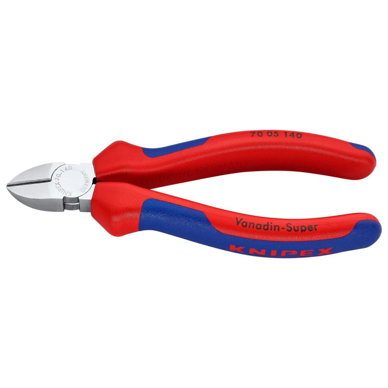 Knipex (70 05 140) Cutter, Side, 140 mm, Diagonal, 2.5 mm, 62 °