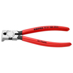 Knipex (72 21 160) Cutter, For Plastic / Lead, End, 160 mm, Flush, 85 °