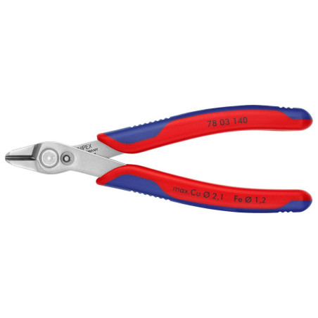 Knipex (78 03 140) Cutter, Precision, 140 mm, Shear, 2.1 mm, 54 °