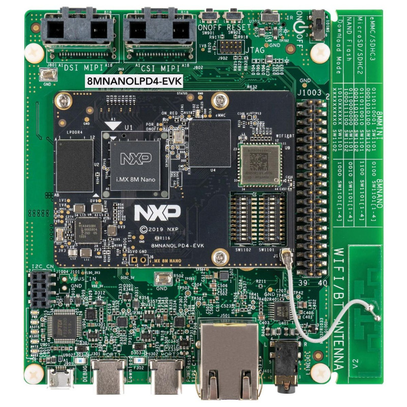 NXP (8MNANOLPD4-EVK) Evaluation Kit, 32bit ARM Cortex-A53/M7 MPU