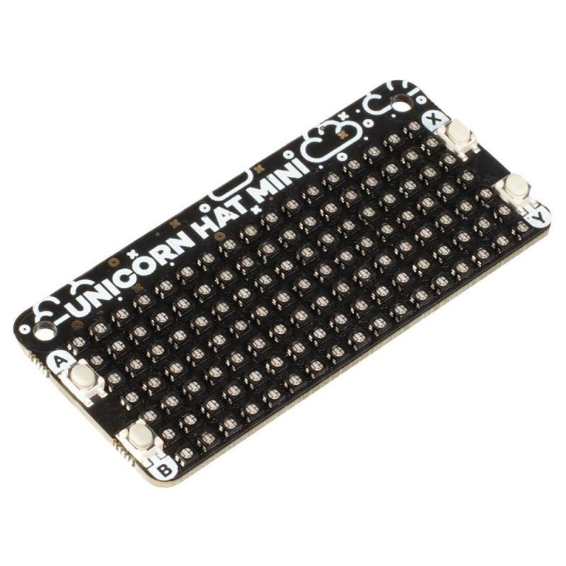 Pimoroni (PIM498) Unicorn HAT Mini Board, One Hundred RGB LED