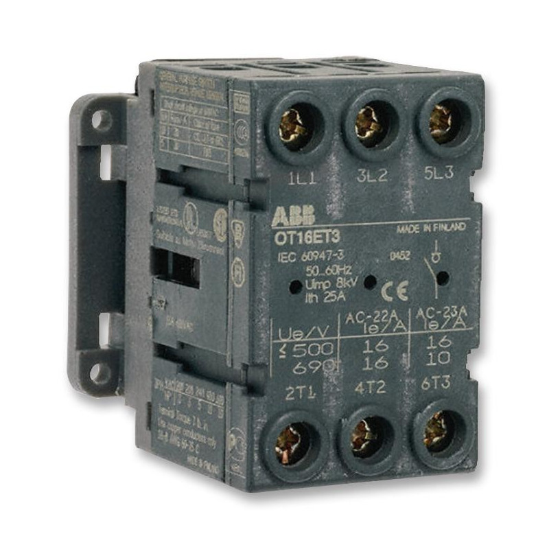 Load Break, 63 A, 750 V, 3 Pole, OT Series