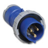 Pin & Sleeve Connector, 16 A, 250 V, Cable Mount, Plug, 2P+E, Blue