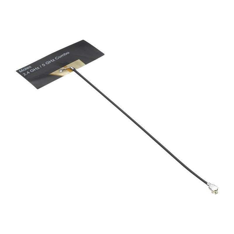 WiFi Antenna, 2.4GHz to 5.85GHz, 4.8dB Gain, Linear Polarisation, Adhesive