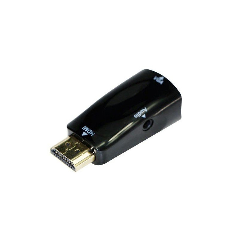 HDMI to VGA & Audio Converter Adapter - Black