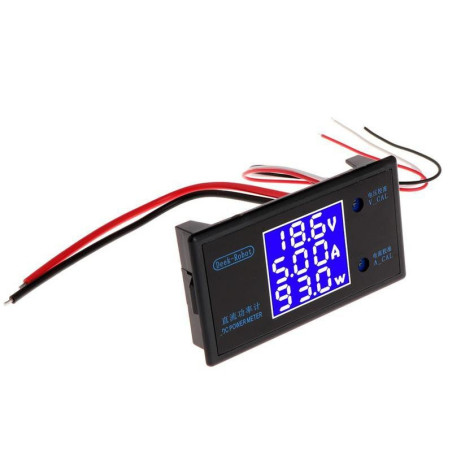 DC 0-100V 10A 1000W LCD Digital Voltmeter Ammeter Wattmeter