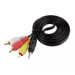 Ellies BPRCA35 Mini 4 pin Jack to 3 RCA Cable 3m