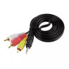 Ellies BPRCA35 Mini 4 pin Jack to 3 RCA Cable 3m