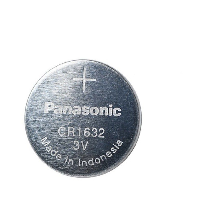 Panasonic Coin Battery, 3 V, CR-1632/BN Lithium Manganese Dioxide, 25 mAh