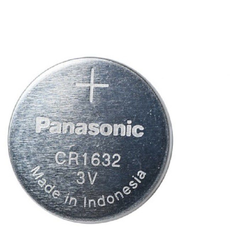 Panasonic Coin Battery, 3 V, CR-1632/BN Lithium Manganese Dioxide, 25 mAh