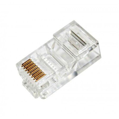 RJ45 Cable Connectors - 100 Pieces