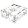 Raspberry PI 3 Model A+ Enclosure in Transparent Acrylic - White