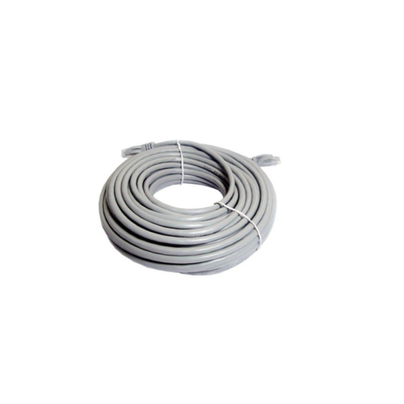 Ethernet Cable, UTP, LSOH, Cat6, 20 m, 66 ft, RJ45 Plug to RJ45 Plug Grey