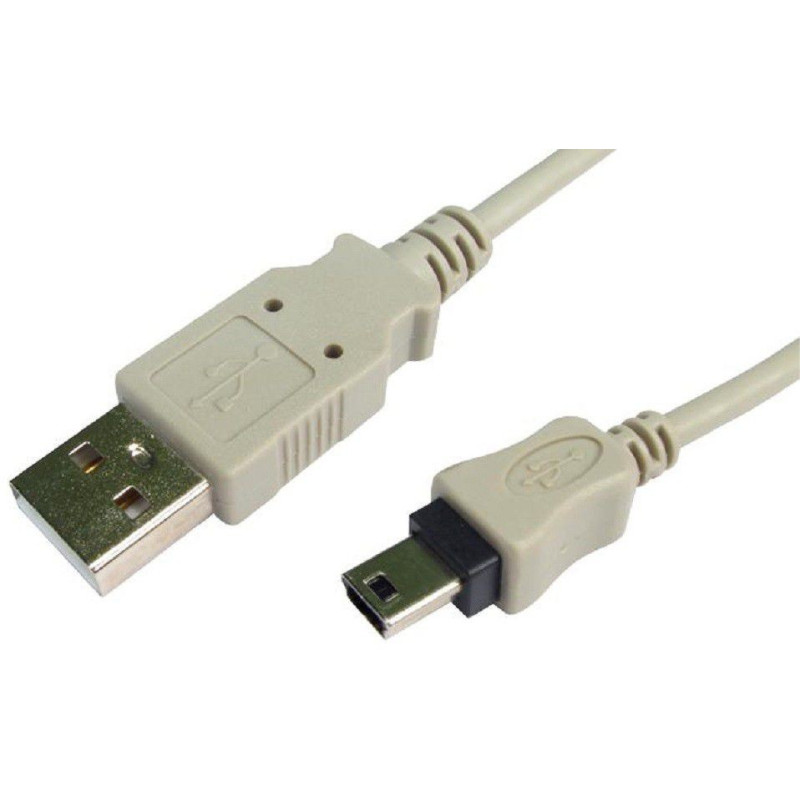 Pro Signal USB2062 USB Cable, Type A Plug to Mini Type B Plug, 2 m, 6.6 ft