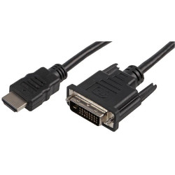 Pro Signal PSG01044 Audio / Video Cable Assembly, HDMI Plug, DVI-D Plug