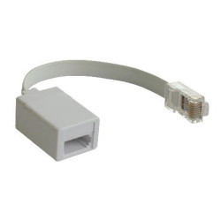 Pro Signal PSG90339 Telephone Modular Cable, Crimp Socket, White