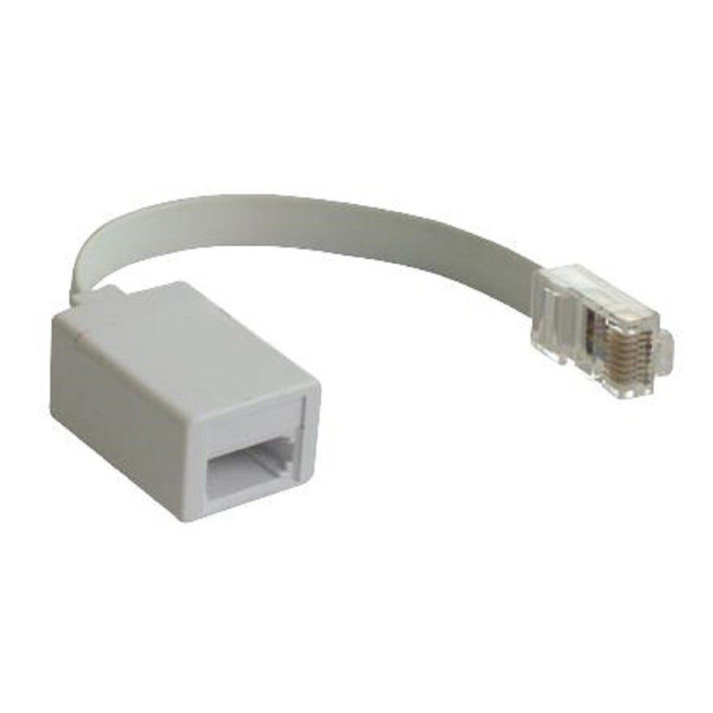 Pro Signal PSG90339 Telephone Modular Cable, Crimp Socket, White