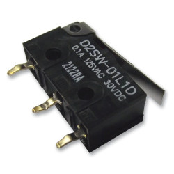 Omron (D2SW-P2L1B BY OMZ) Microswitch, Subminiature, Hinge Lever