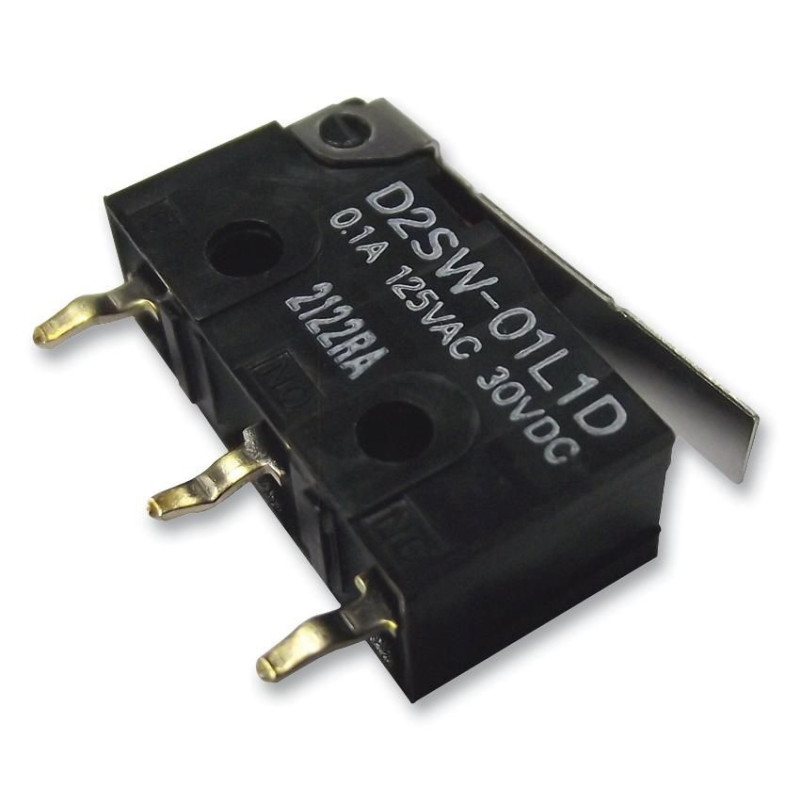 Omron (D2SW-P2L1B BY OMZ) Microswitch, Subminiature, Hinge Lever