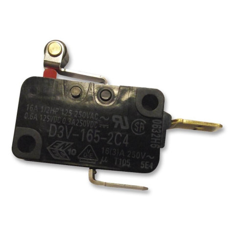 Omron (D3V-165-2C4) Microswitch, Miniature, Short Hinge Roller Lever