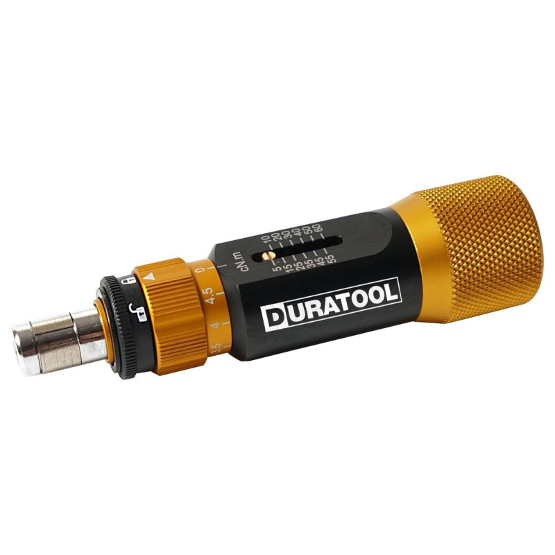 Duratool (DT000230) Torque, Screwdriver, Adjustable, 0.156  Drive,"