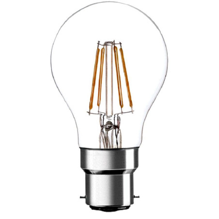 Pro Elec (PEL00223) LED Light Bulb, Filament GLS, BA22d / BC, Warm White