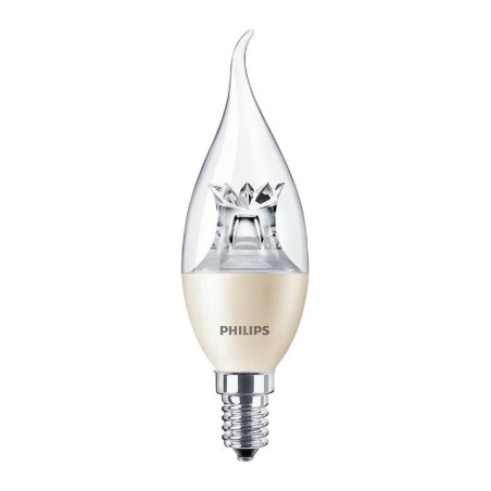 Philips Lighting (929001139902) LED Light Bulb, Clear Candle, E14 / SES