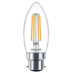 Philips Lighting (929001332202) LED Light Bulb, Filament Candle, BA22d / BC