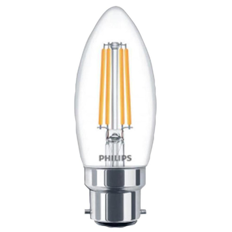 Philips Lighting (929001332202) LED Light Bulb, Filament Candle, BA22d / BC