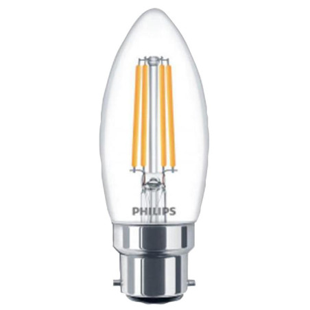 Philips Lighting (929001332202) LED Light Bulb, Filament Candle, BA22d / BC