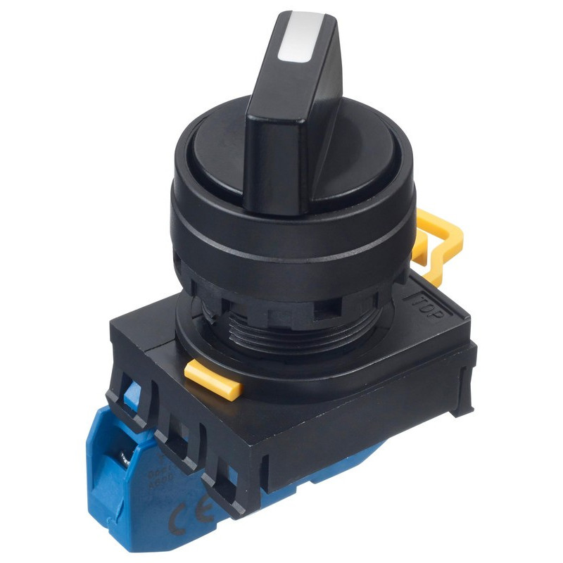 Rotary Switch, 2 Position, 1 Pole, 90 °, 10 A, 120 V,IDEC