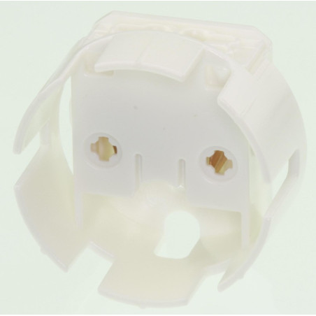 Lamp Holder, T8/G13 Fluorescent Lamps, Snap-Fit, White,Pro Elec