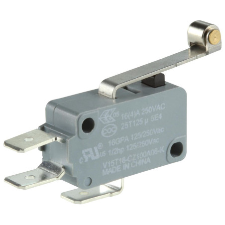 Honeywell (V15T16-CZ100A06-K) Microswitch, Standard, Roller Lever