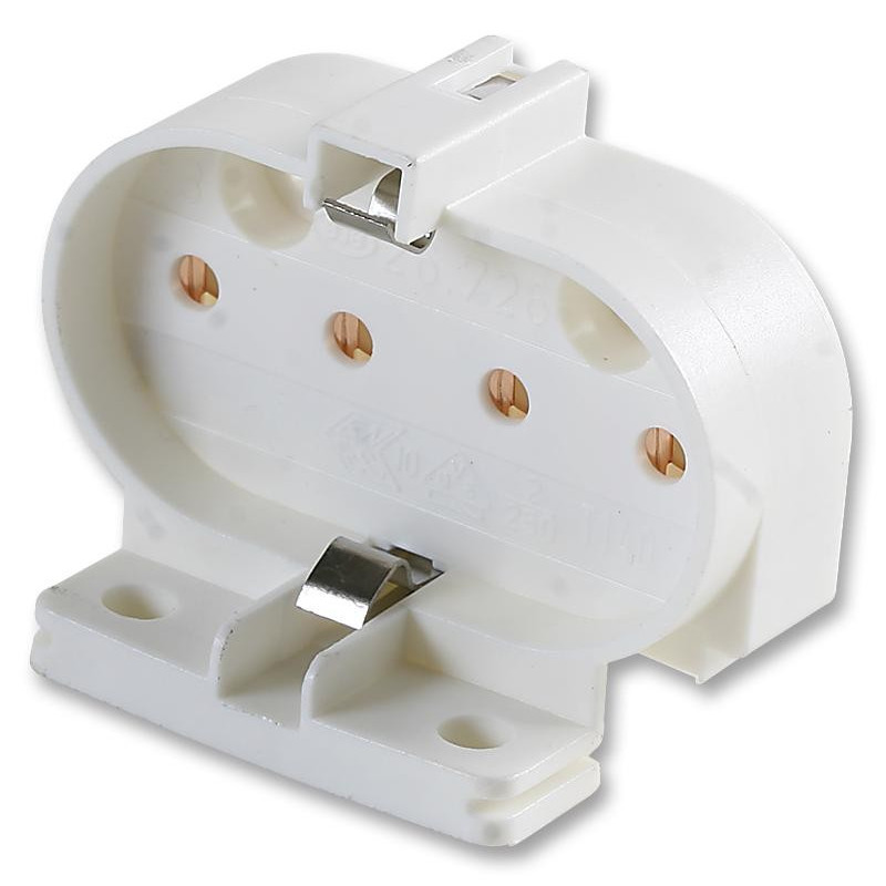 Lamp Holder, 2G11 Compact Fluorescent Lamps, White,Pro Elec