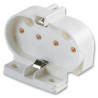 Lamp Holder, 2G11 Compact Fluorescent Lamps, White,Pro Elec